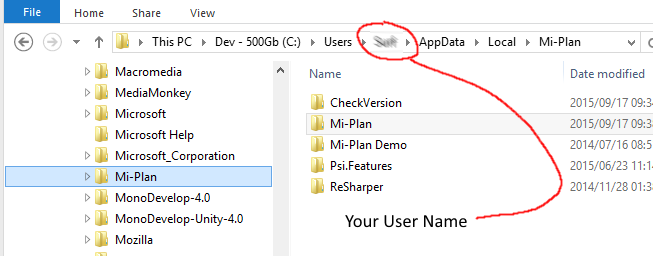 ProgramData - Mi-Plan